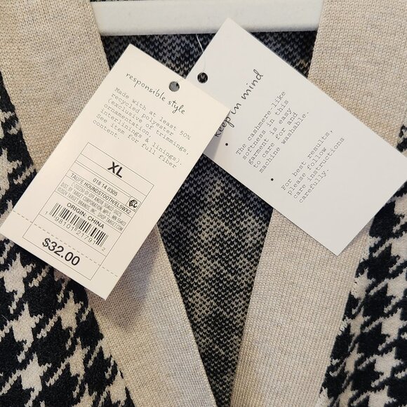 A New Day Houndstooth Sweater Size XL NWT - Picture 4 of 6